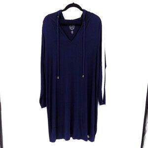 Michael Michael Kors Hoodie Dress Size 0X Plus Size 12W Blue & White